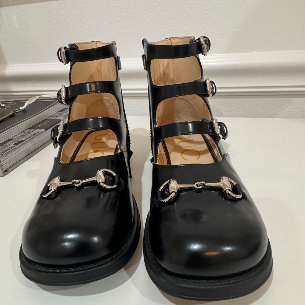Gucci Black Kids Leather Boots - Picture 4 of 7